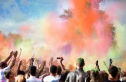 Holi Festival la spettacolare Festa dei Colori in India, originaria del'Uttar Pradesh - © Nickolya / Shutterstock.com