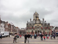 Il municipio rinascimentale di Delft sul Markt