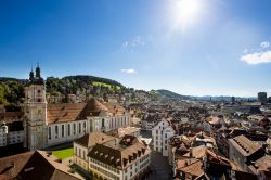 Kathedrale Stiftskirche fotografata a San Gallo in una giornata di sole
