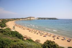 La grande spiaggia di Gerakas si trova sull'isola ...