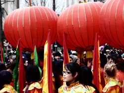 Lanterne cinesi a Parigi durante la festa del capodanno cinese, che si svloge tra la fine di gennaio e quella di febbrario- © Monica Mereu