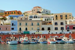 Le case colorate di Ponza Lazio italia - © ...