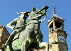 Monumento a Pizarro nella città di Truujillo, Estremadura, Spagna - Foto di Giulio Badini