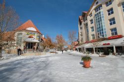 Neve ad Ifrane, il villaggio diventa una frequentata stazione sciistica in inverno. Ci troviamo quasi a 1700 m di quota nel medio Atlante, in  Marocco. E' anche chiamata come la "piccola ...