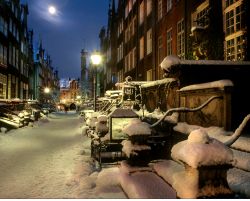 Nevicata a Danzica, la città nel nord della Polonia - © S.Skladanowski / www.pomorskie.travel 