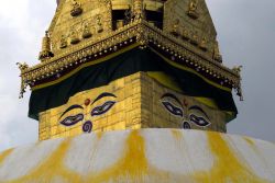 Particolare del Tempio di Bodnat in Nepal - Foto di Giulio Badini