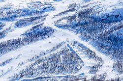 Piste da sci alpino sulle alpi norvegesi: ci troviamo ad ovest di Lillehammer  - © Sergey Naryshkin / Shutterstock.com