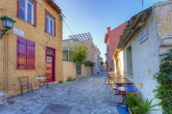 Il quartiere di Plaka ad Atene. Si tratta di ...