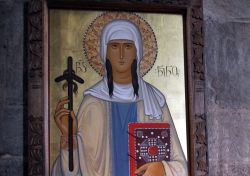 L'icona di Santa Nino all'interno del Monastero di Jvari in Georgia