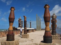 Sculpture Park a Recife, Brasile di nord-est. ...