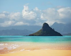 Spiagga tropicale isola Oahu Hawaii USA  - ...