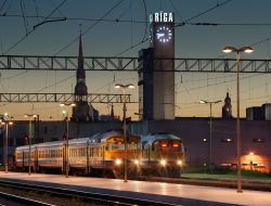 La stazione ferroviaria di Riga, il nodo ferroviario più importante della Lettonia - © Nikonaft / Shutterstock.com