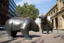 Davanti alla Frankfurt Stock Exchange, la Borsa ...