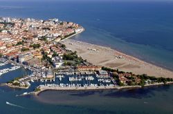 Vista aerea spiaggia di Grado