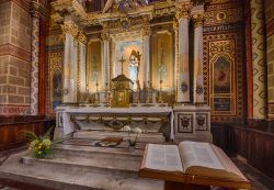Altare e decorazioni religiose nella cheisa di Cognac, Francia - © Evgeny Shmulev / Shutterstock.com