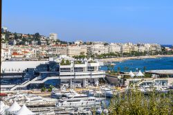 Baia e marina a Cannes, nel sud della Francia. Da Mandelieu a Cap d'Antibes, la baia di Cannes è considerata la perla della Costa Azzurra - © Kiev.Victor / Shutterstock.com