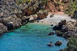 Cala Berretta nella Riserva dello Zingaro vicino a San Vito Lo Capo in Sicilia