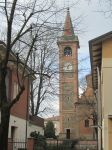 Campanile della chiesa di Praticello di Gattatico (Reggio Emilia) - © Bucaramango, CC BY-SA 3.0, Wikipedia 