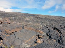 Distese di lava nei pressi di El Tacoron, al largo del quale si è verificata l'ultima eruzione vulcanica delle Canarie nel 2011.