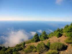 Scorcio sul Mar de Las Calmas, il tratto di oceano che bagna la costa sud-occidentale di El Hierro, Canarie.