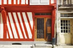 Casa a graticcio nel centro di Rennes in Bretagna (Francia).
