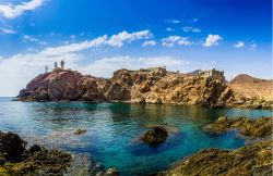 Costa dell'Andalusia vicino a Cabo de Gata in Spagna