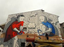 Forlì, romagna, un opera realizzata in occasione del Murali Street Art Festival nel 2018