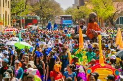 Gente in maschera al Gauteng Carnival di Pretoria, Sudafrica - © The Light Writer 33 / Shutterstock.com