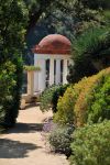 Giardini a Blanes, Costa Brava, Spagna. In questa città spagnola si possono visitare i giardini botanici di Mar i Murtra e di Pinya Rosa.



