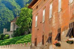 Il borgo di Mezzolombardo e il Castello della Torre, una delle fortezze del Trentino - © www.pianarotaliana.it