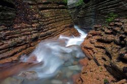 Il canyon naturale del torrente Taugl in Austria, non lontano da Bad Vigaun