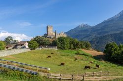 Il Castello  medievale di Cly nel comune di Saint-Denis in Valle d'Aosta