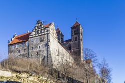 Il castello e la chiesa di Quedlinburg, Germania.
