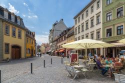 Il centro di Weimar, Germania: uno scorcio dell'area di fronte alla casa di Goethe. Il complesso urbanistico della città fa parte del patrimonio mondiale dell'Unesco - © ...