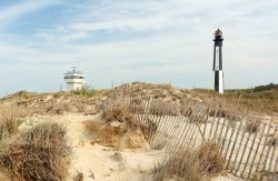 Il faro di Cape Henry a Virginia Beach, Virginia, USA.