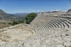 Il grande teatro di Segesta in Sicilia