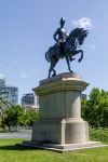 Il memorial al marchese di Linlithgow a Melbourne, Australia. Questo titolo nobiliare è stato creato per John Adrian Lewis Hope, settimo conte di Hopetoun, primo governatore generale ...