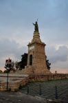 Il monumento al Cristo Redentore sulla cima del  Monte San Giuliano a Caltanissetta in Sicilia