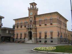 Il Municipio di Gambettola, vicino a Cesena, Emilia-Romagna