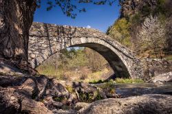 Il Ponte Medievale a Challand Saint-Victor, Valle d'Aosta