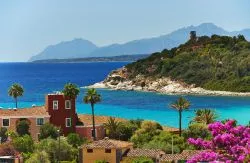 Il resort turistico di Arbatax sul mare della costa est della Sardegna