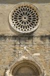 Il rosone della facciata di Sant'Agostino, la chiesa di Amatrice
