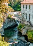 Il torrente il Ciuffenna uno degli affluenti del fiume Arno in Toscana