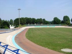 Il velodromo di Roubaix dove si conclude la classica ciclistica, Francia.
