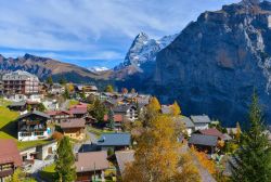 Il villaggio di Murren tra le alpi della Svizzera centrale
