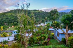 Il villaggio di Rokovuaka sull'isola di Viti Levu Island, arcipelago delle Figi.
