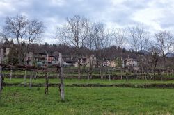 Il villaggio medievale a Oro vicino a Montecrestese, provincia del Verbano-Cusio-Ossola in piemonte