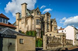 Ingresso del Merton College a Oxford, Inghilterra. Fondato nel 1264, questo college che si trova in Merton Street è uno dei più antichi dell'università di Oxford. Venne ...