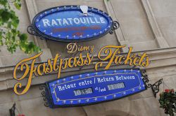 L'ingresso alla nuova attrazione ispirata al film Ratatouille nel Parco Walt Disney Studios a Parigi