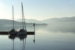 Ispra sul Lago Maggiore fotografata in inverno